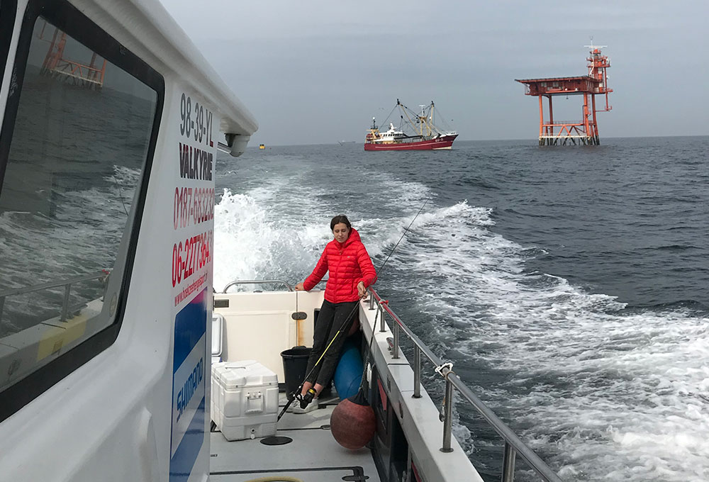 valkyrie zeehengelsport boorplatform kotter